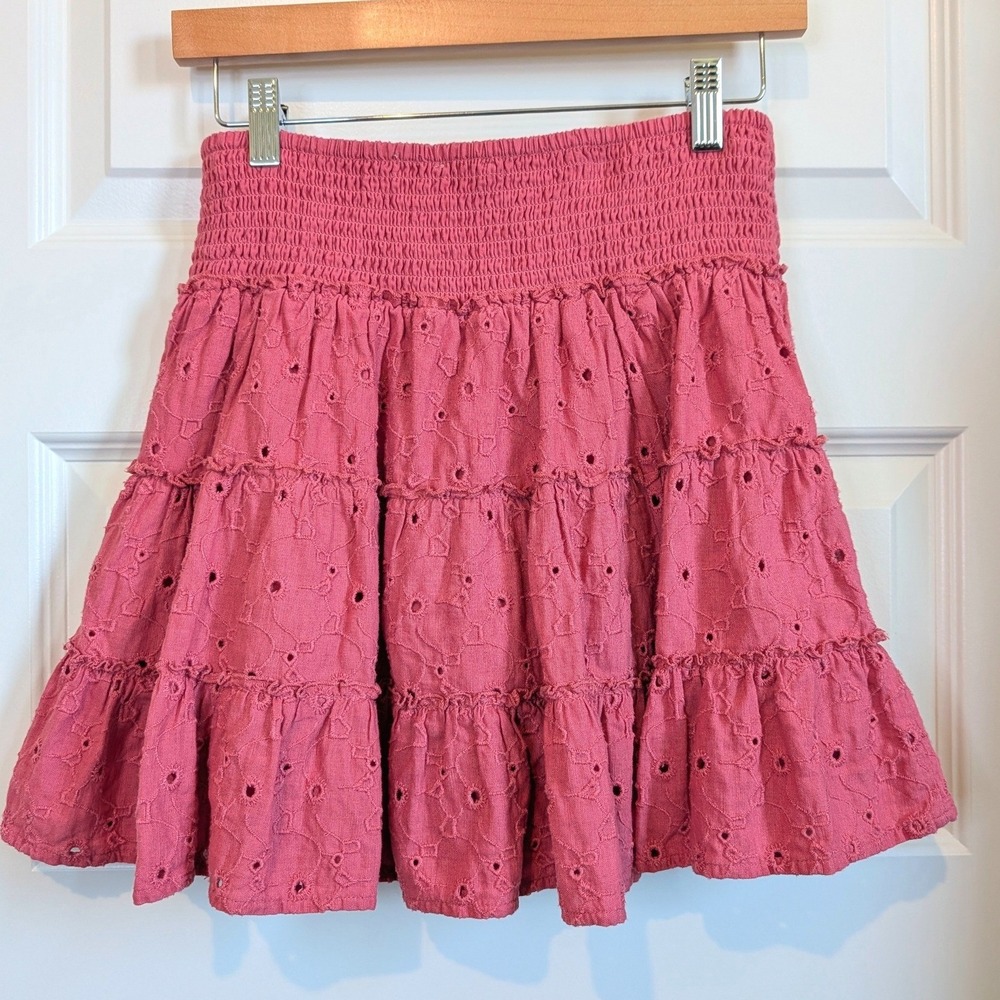 American Eagle Eyelet Tiered Skirt
